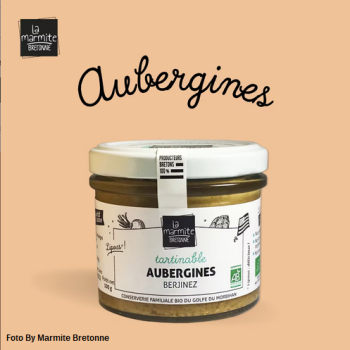 Aubergine - Aufstrich - Belag - Bretagne - franzoesische Spezialitaet - franzoesische Feinkost – bretonische Feinkost